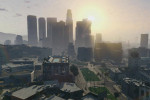 gta online gameplay plane flying through city 1