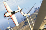 official screenshot flying through a wind farm