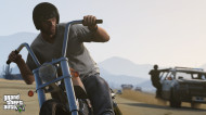 Trevor outruns SWAT on motorcycle