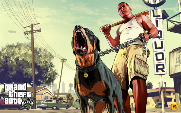 GTA 5 Franklin and Chop