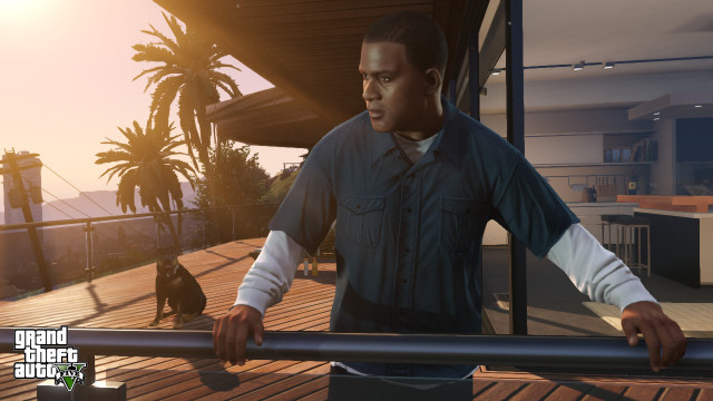 GTA 5 Franklin in Vinewood Hills