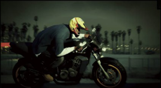 GTA 5 Franklin motorbike scan