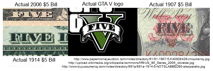 [Image: gta-v-logo-five-dollar-bill-compare.png]