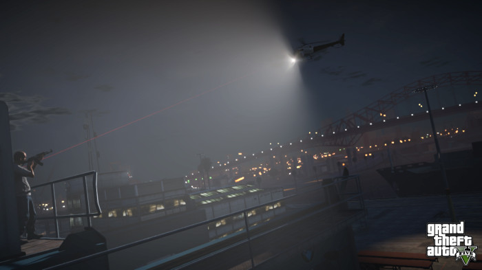 GTA 5 firing at police helicopter