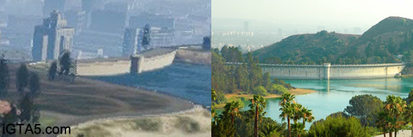 Mulholland Dam & Hollywood Reservoir