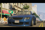 gta 5 trailer 1 blue car driving around 2