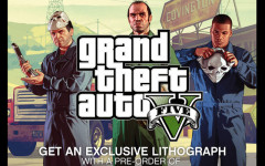 gamestop gtav lithograph