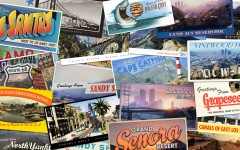 los santos and blaine county postcards
