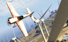 official screenshot flying through a wind farm
