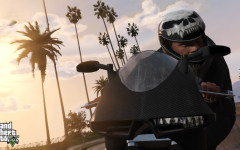 official screenshot franklin with a skull helmet