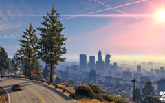 official screenshot los santos afternoon skyline