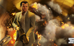 official screenshot michael blowing stuff up