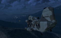official screenshot military helicopter flies to the lake