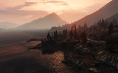 official screenshot north of the lake at dusk