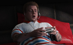 official screenshot playing videogames