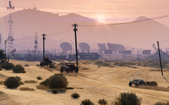 official screenshot racing through the desert