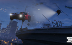 official screenshot red car runs off the highway