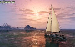 official screenshot sailing towards del perro pier