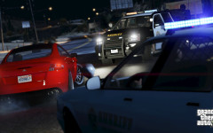official screenshot sheriffs surround a red car
