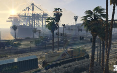 official screenshot sunrise over the port