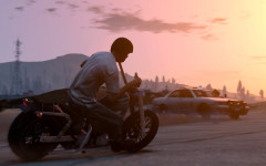 official screenshot trevor on a motorcycle