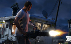 official screenshot trevor with a minigun