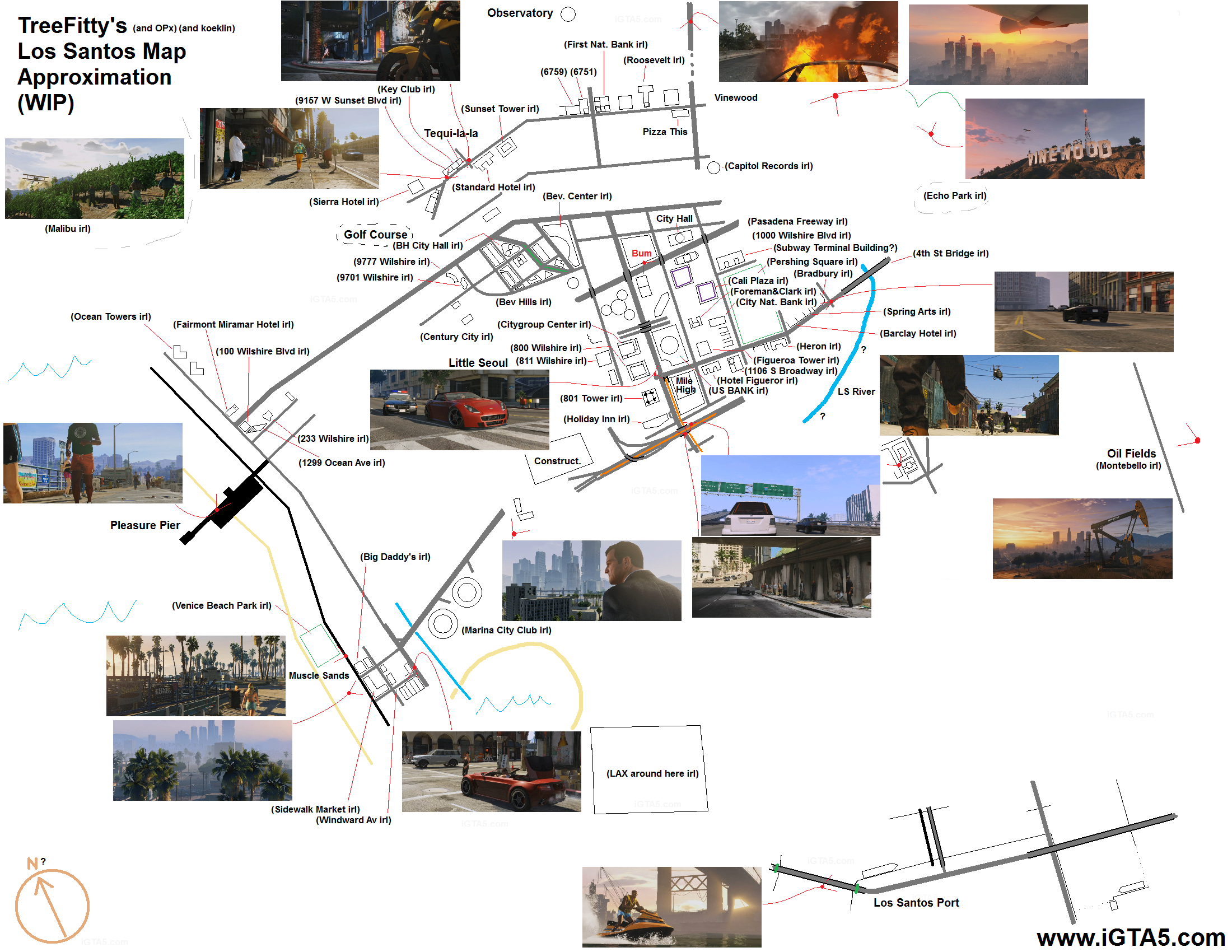 Ridge map of Los Santos (GTA V) - Maps on the Web